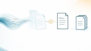 草案と記録の間に人の確認がひとつ挟まる訪問介護事業所のAI活用イメージ