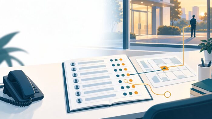 警備会社のAI活用:警備員一人ごとの適格性・資格・教育の状態と期限を一つの台帳にまとめ、配置の計画と実績を同じデータで持つ流れ