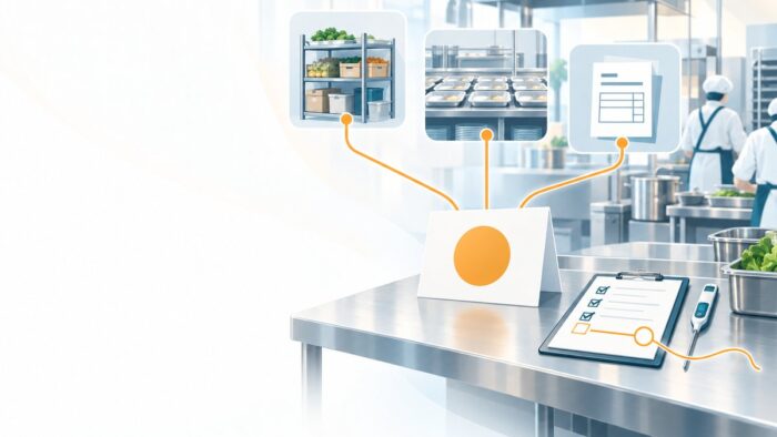 給食・ケータリングのAI活用:確定した食数を一つの数字にして、発注・提供の記録・請求をそこから動かす流れ