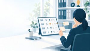 弁理士・特許事務所のAI活用：特許庁の通知1通ごとに、期限と出願人・権利者の指示を一つの台帳に並べる流れ