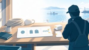 沿岸・近海漁業のAI活用：1航海の操業の記録から、出荷の記録と報告の案へ同じ単位でつなぐ流れ