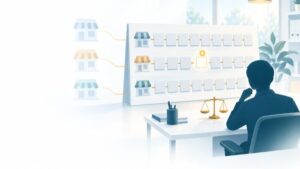 決済代行会社のAI活用：加盟店ごと・事項ごとの調査の記録を1つの台帳にし、未了の事項をAIが候補として出し、基準への適合の判断は人が行う流れ