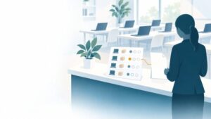 パソコン・ITスクールのAI活用：受講契約ごとに費目と講座の区分を1つの記録に確定し、書面の草案を作る流れ