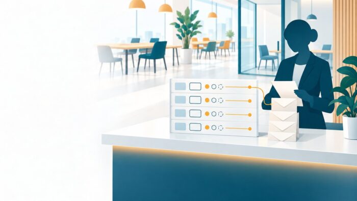 レンタルオフィス・コワーキング運営のAI活用：申込み・取引時確認・確認記録・契約を1契約1行で結び、人が確定する記録の流れ