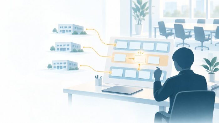 社会福祉法人本部のAI活用:拠点区分ごとの月次の報告を1つの台帳に結び、照合の欠けや食い違いはAIが候補として示し、月次の確定は法人本部の担当者、繰入れ・貸付の決定は理事長や理事会が行う流れ